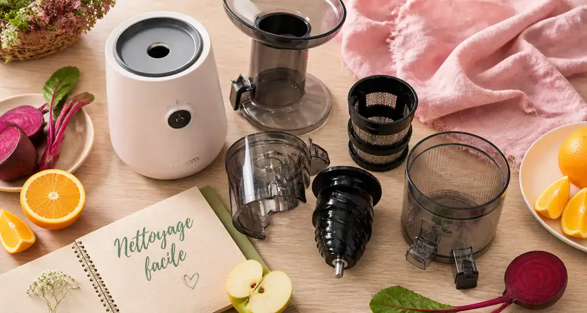 extracteur de jus nettoyage facile pièces et fruits