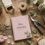 horticulteur metier outils et jeunes plantes