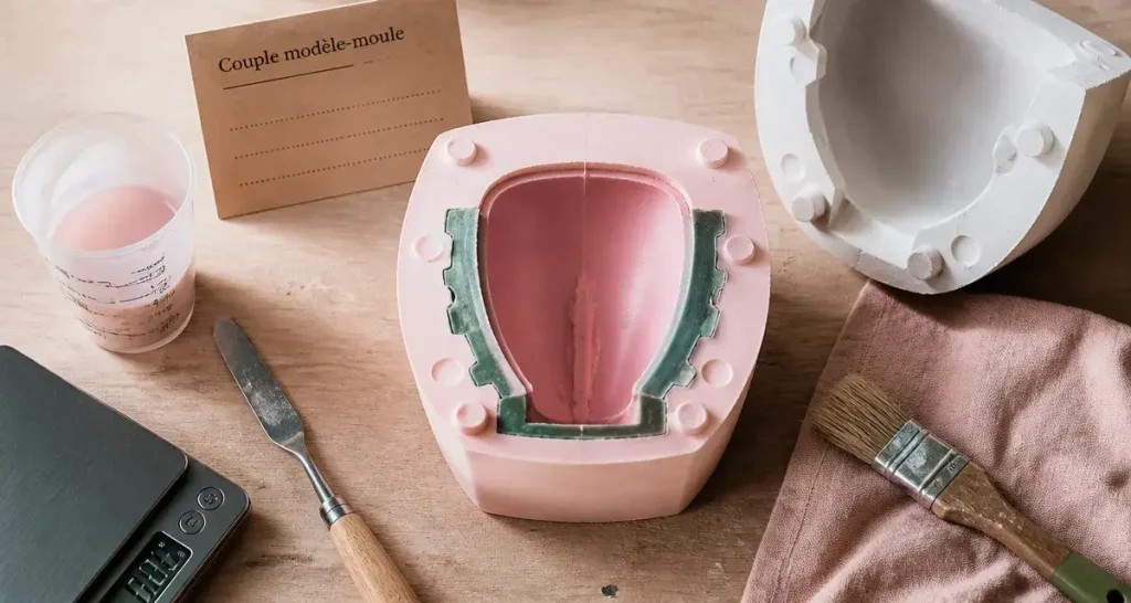Le moulage : moule silicone pour empreintes