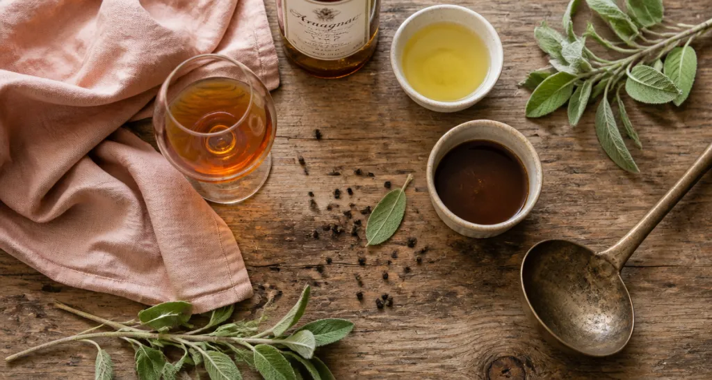 par quoi remplacer le cognac dans une recette, alternatives sur une table de cuisine