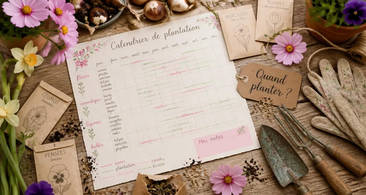 quand planter des fleurs calendrier plantation