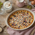 recette au raisin clafoutis doré aux raisins noirs