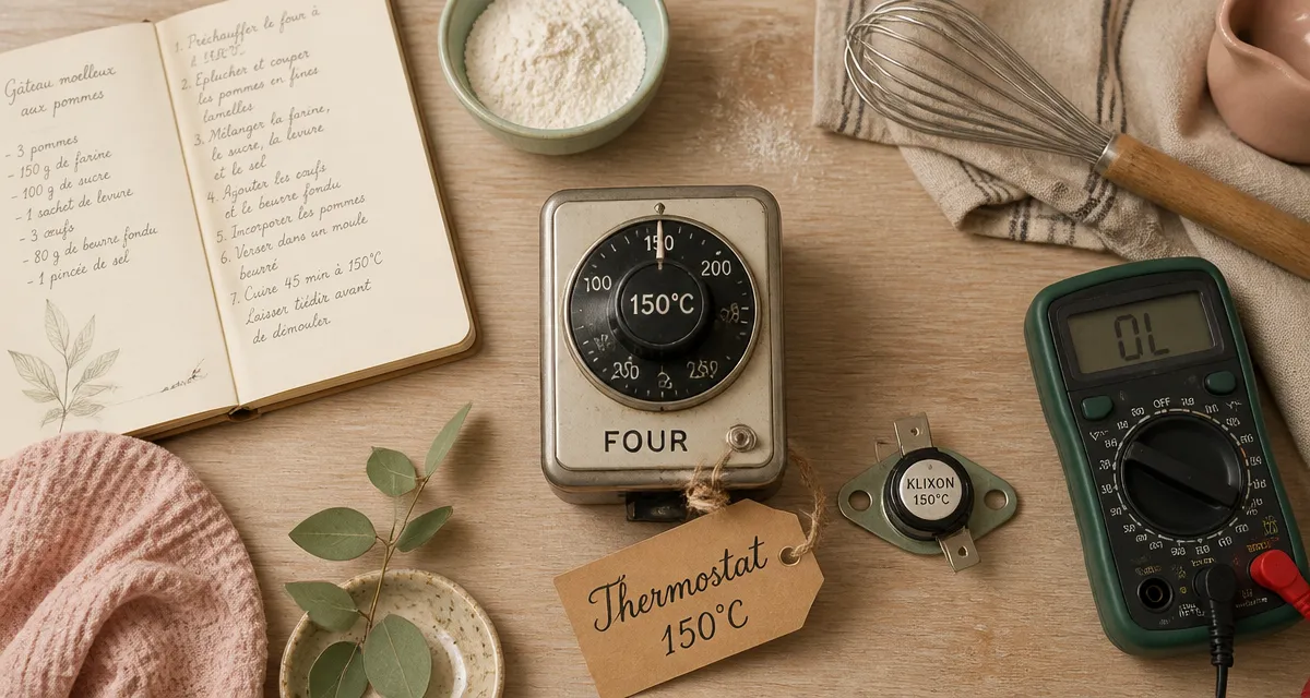 thermostat 150 degrés cuisine klixon multimètre