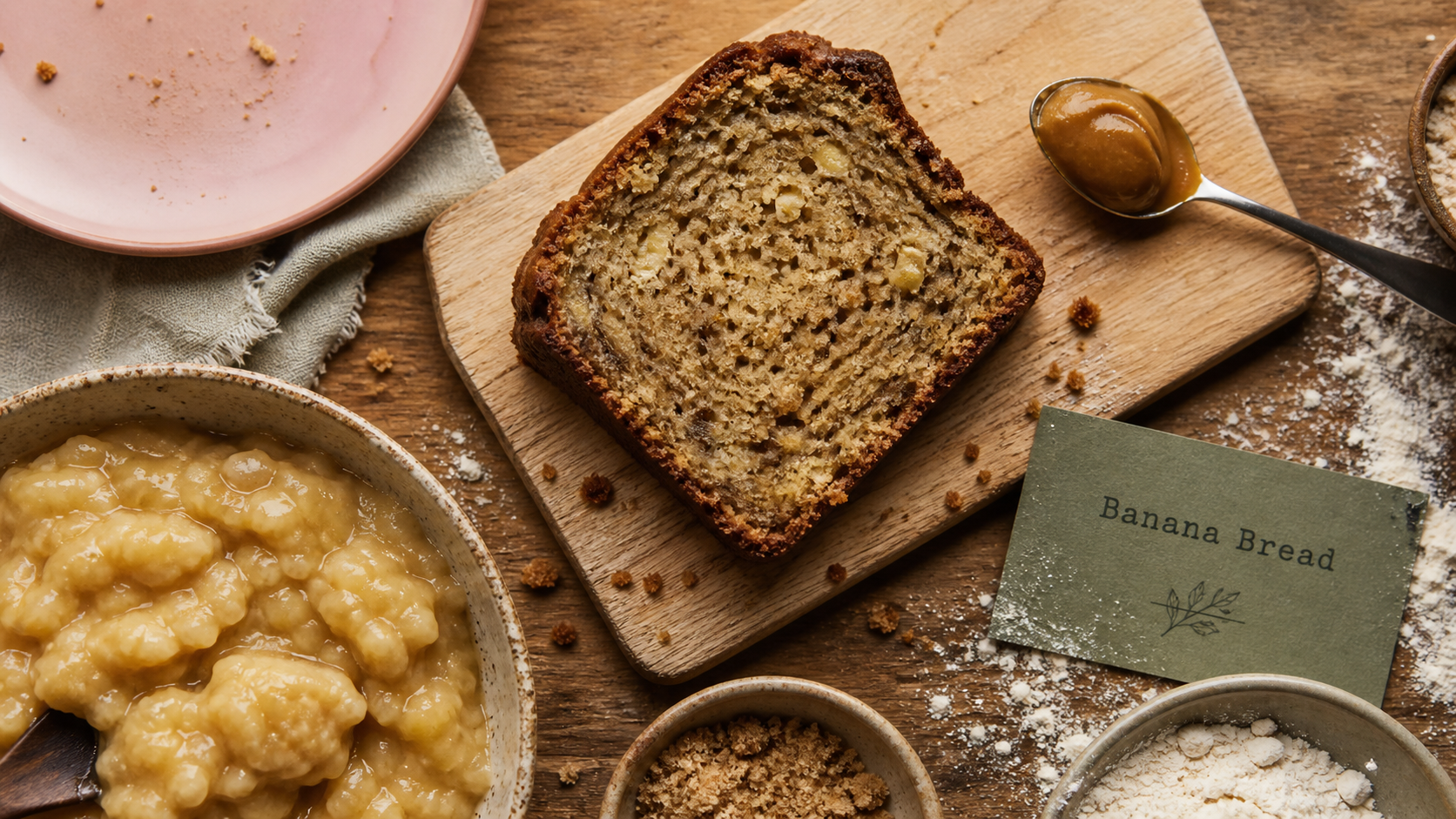Banana bread ultra moelleux, mie fondante et parfumée