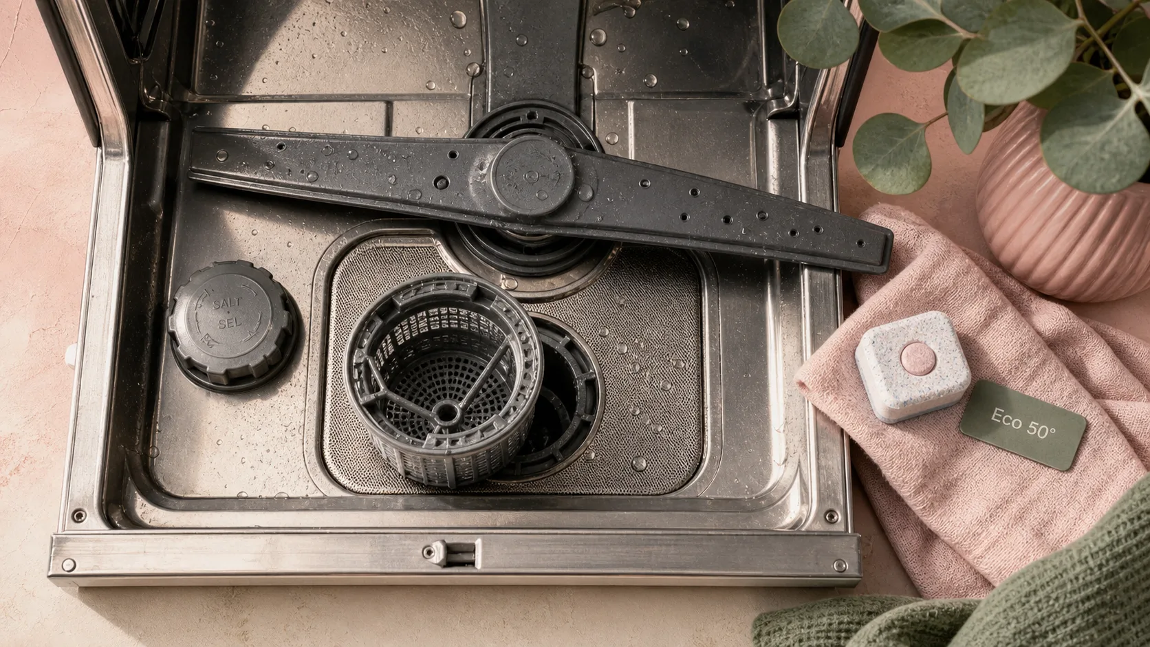 Comment fonctionne un lave vaisselle : filtration, jets d'eau chaude et séchage