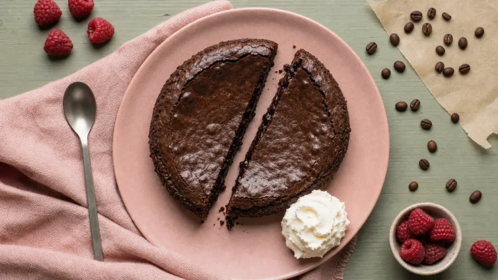 Kladdkaka moelleux au centre collant, cuisson 175°C