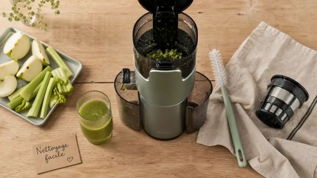 Meilleur extracteur de jus 2024 : extracteur 100 tr/min avec nettoyage facile