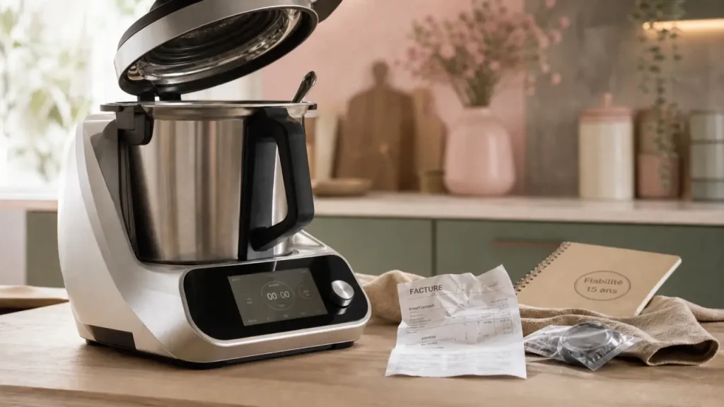 Meilleur robot cuiseur 60 millions de consommateur : robot Moulinex inox blanc