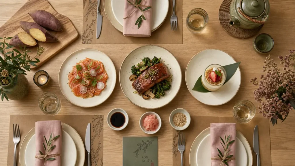 Menu un diner presque parfait : table de dîner pour bluffer sans stress