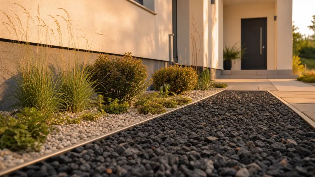 Parterre devant maison : bande de propreté, styles et plantes faciles à vivre