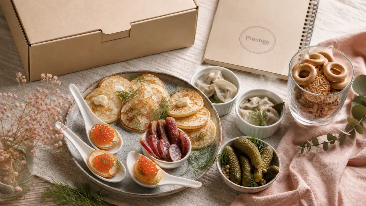 Epicerie et traiteur prestige russe à Paris, rue Lecourbe : blinis, pelmenis, kabanos