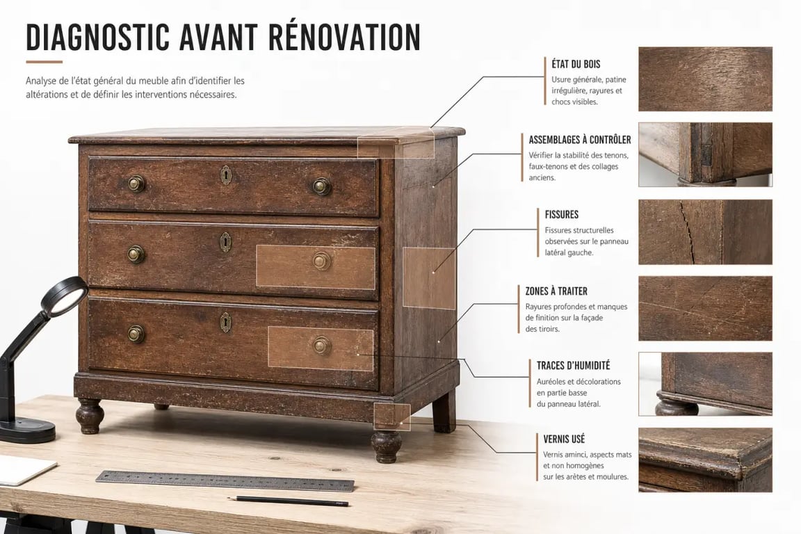 Comment rénover facilement ses vieux meubles en bois : diagnostic d’un meuble ancien avant rénovation