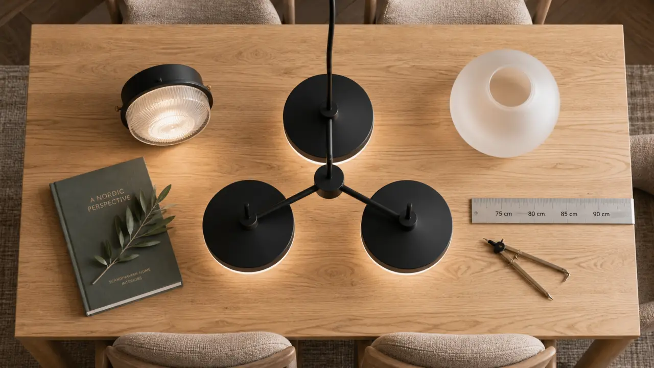 Luminaire pour salle à manger : suspension centrée et hauteur idéale
