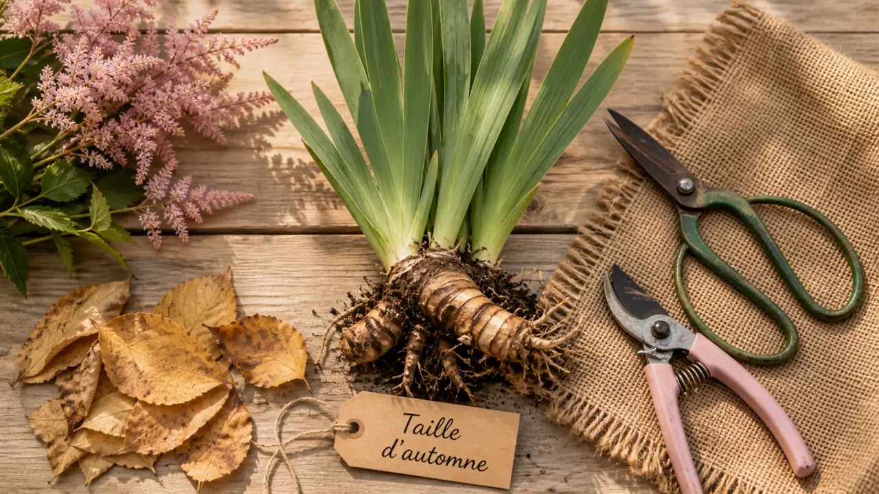 Quand couper feuilles iris : fleurs fanées et nettoyage d’automne, feuilles vertes et sèches