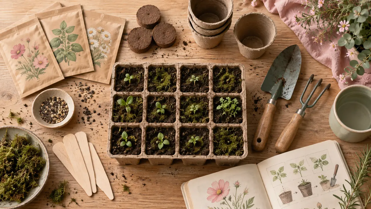 Ensemble de jardinage : kit de semis prêt à planter