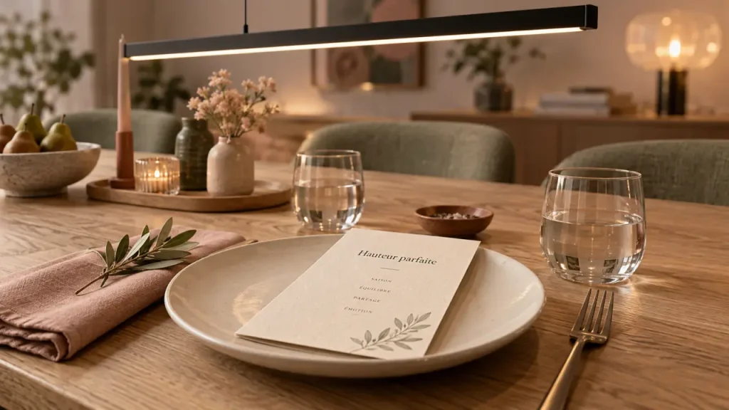 Suspension salle à manger au-dessus de la table, hauteur 75 à 90 cm