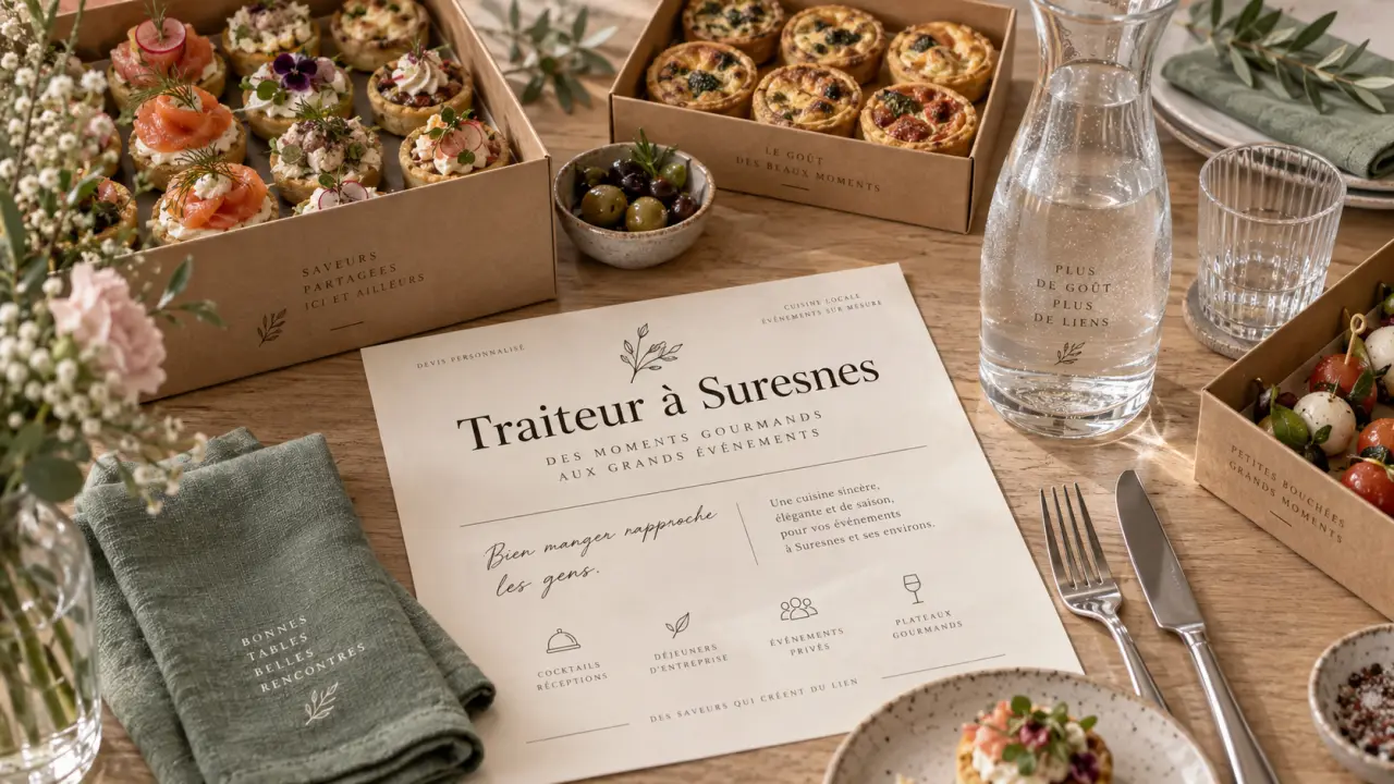 Traiteur a suresnes : plateaux repas et cocktail