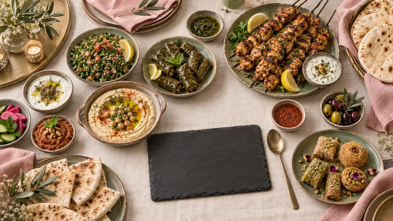 Traiteur libanais suresnes : buffet mezzés et grillades