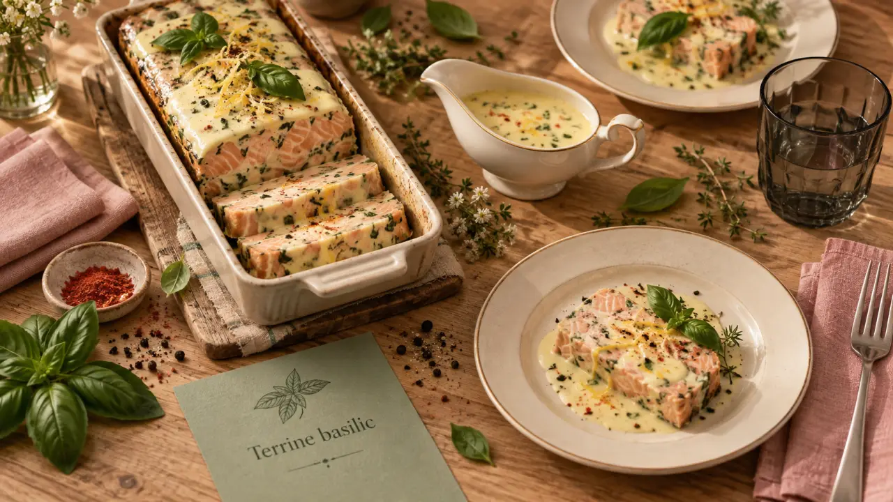 Traiteur suresnes eudes : terrine basilic pour réception